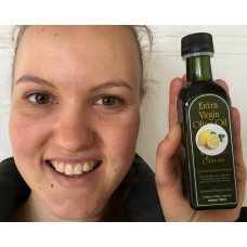 LEMON INFUSED EXTRA VIRGIN OLIVE OIL COLD PRESSED  NOT BIODYNAMIC CERTIFIED 100 ml From Viridis Grove Katikati